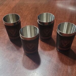 Jägermeister Black and Silver Shot Glasses Set